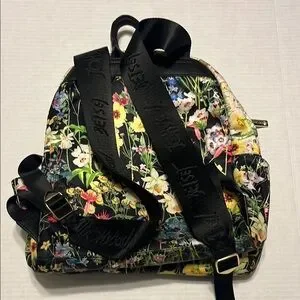Betsey Johnson | Bags | Betsey Johnson Black Floral Backpack 
